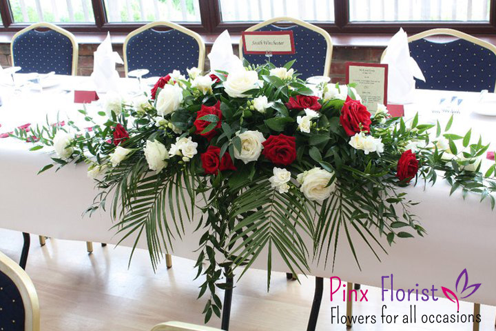 Pinx Florist Winchester Reception Flowers